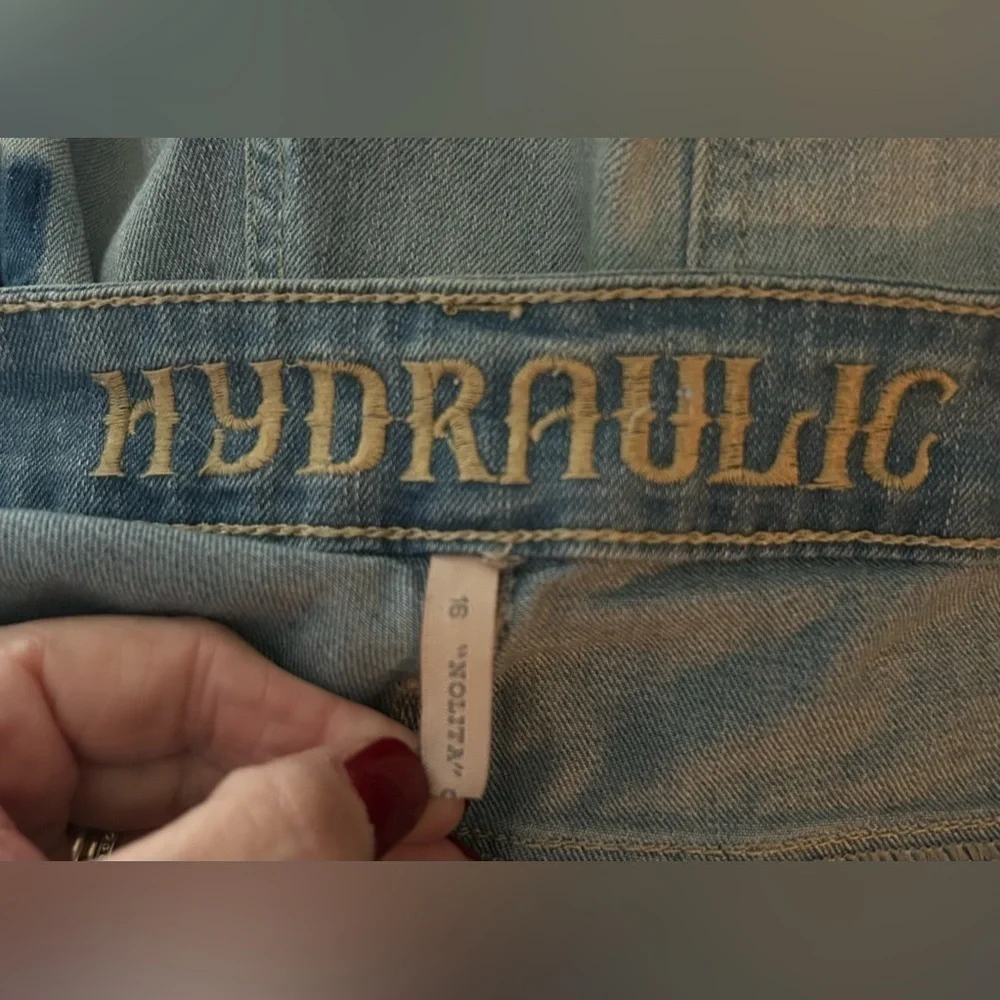 Hydraulic Women’s Plus Size Curvy Skinny “Nolita” Two-Tone Patchwork Jeans